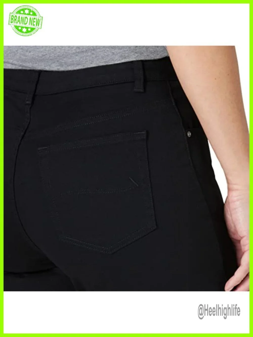 Relaxed Fit Capri Jean 98% Cotton 2% Spandex Mid Rise 5-Pocket